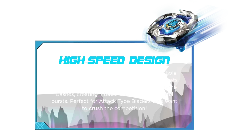 Sword Dran 60-3F-Desc-SM2 High-Speed Design: With a flat-tipped bit, Sword Dran 3-60F engages the rails for lightning-fast dashes, launching into fierce collisions that leave your opponent’s spinning out. The interchangeable blade, ratchet, and bit layers allow you to customize your Beyblade for ultimate control and power.